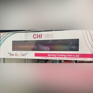 CHI Vibes curling iron 1.25” you go curl Spring Curling Iron ombré bright
